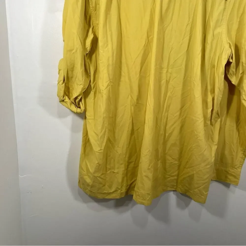 NWT The North Face Long Sleeve Cool Horizon Button Down Shirt Misted Yellow XXL